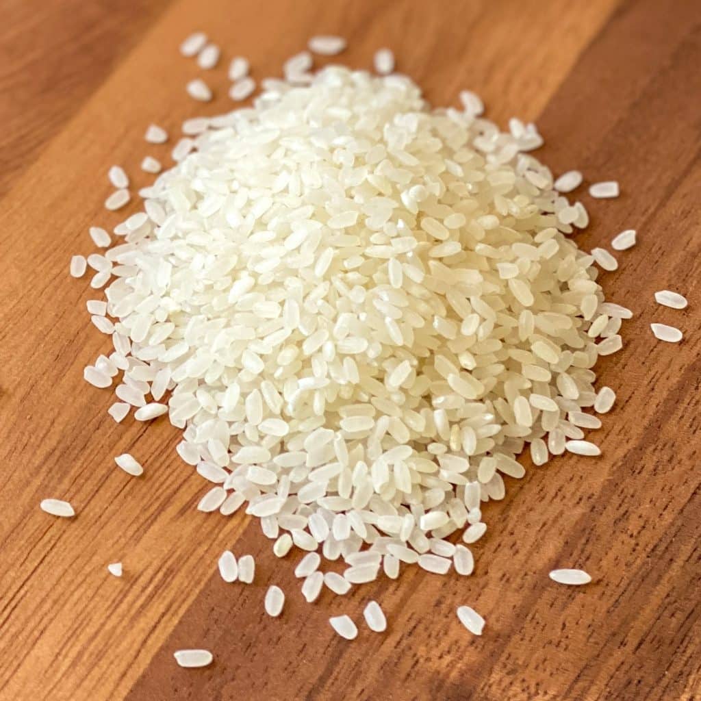 Calrose rice grains