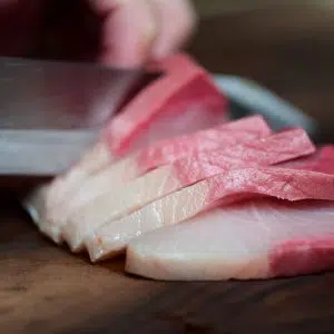 Hamachi loin sashimi