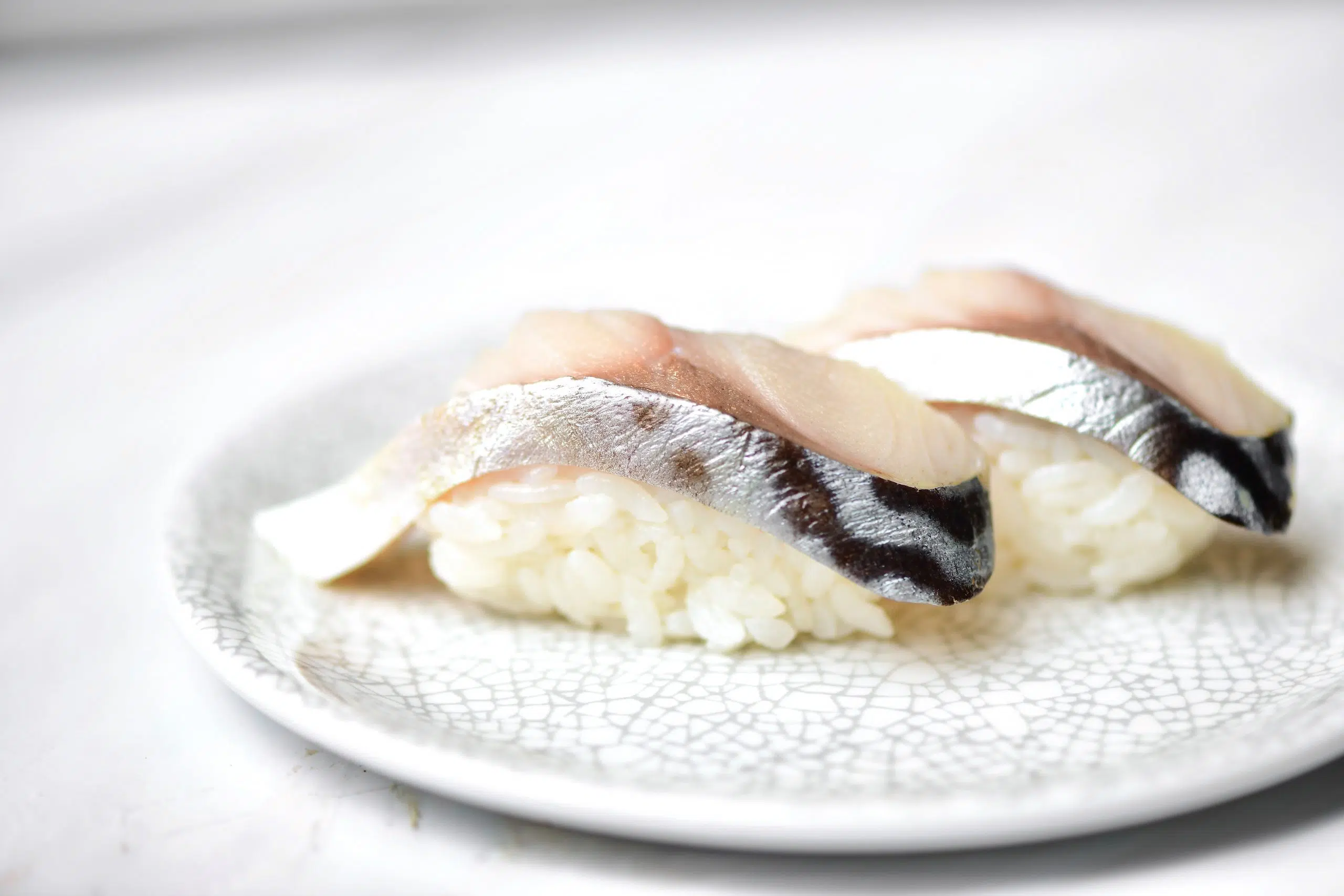 Shime saba mackerel sushi