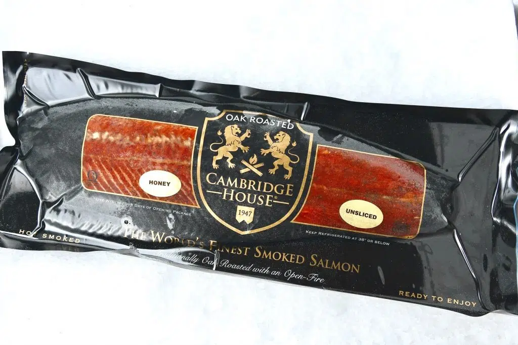 Cambridge House Honey Smoked Salmon full side in package