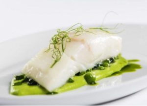 Sterling Halibut with Peas