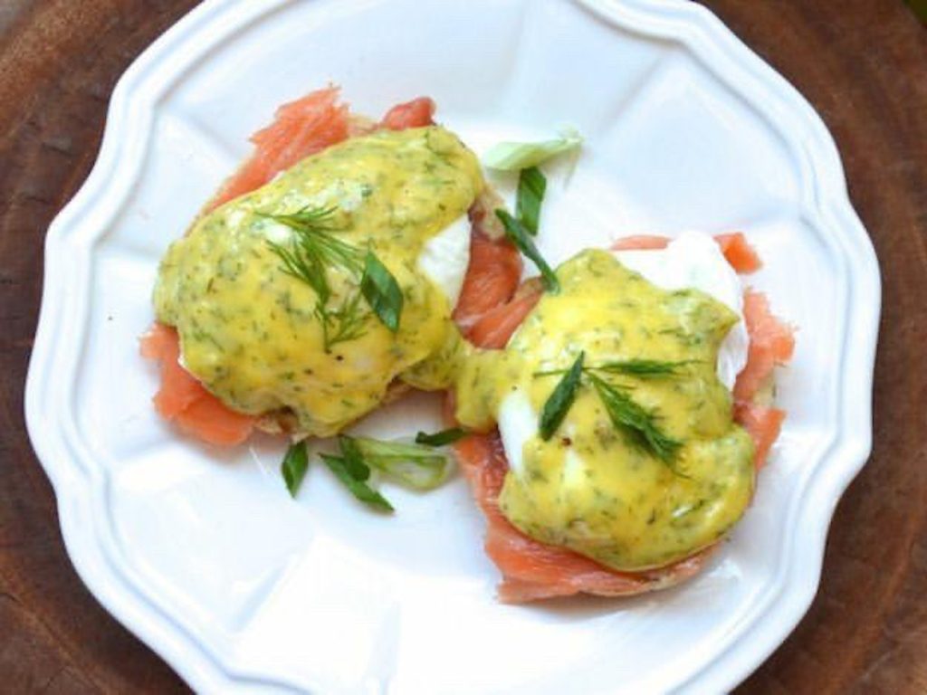 Salmon Benedict with Meyer Dill Hollandaise