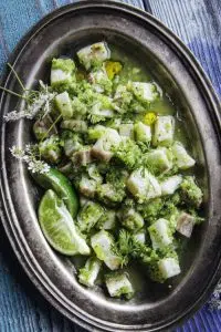 Pacifico Aquaculture Striped Bass Ceviche Verde