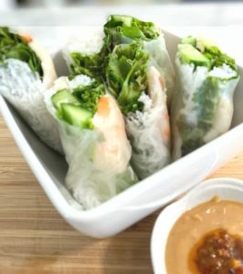 Shrimp spring rolls