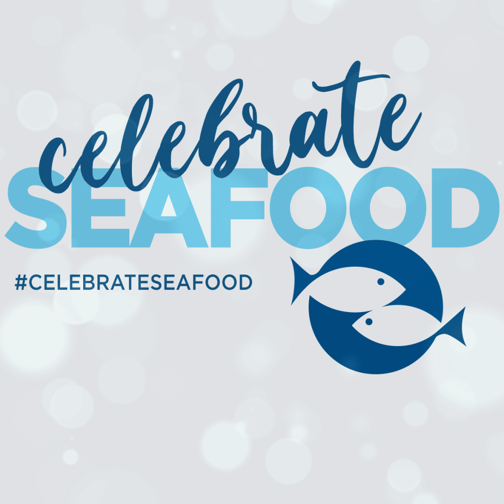 celebrate seafood logo national seafood month