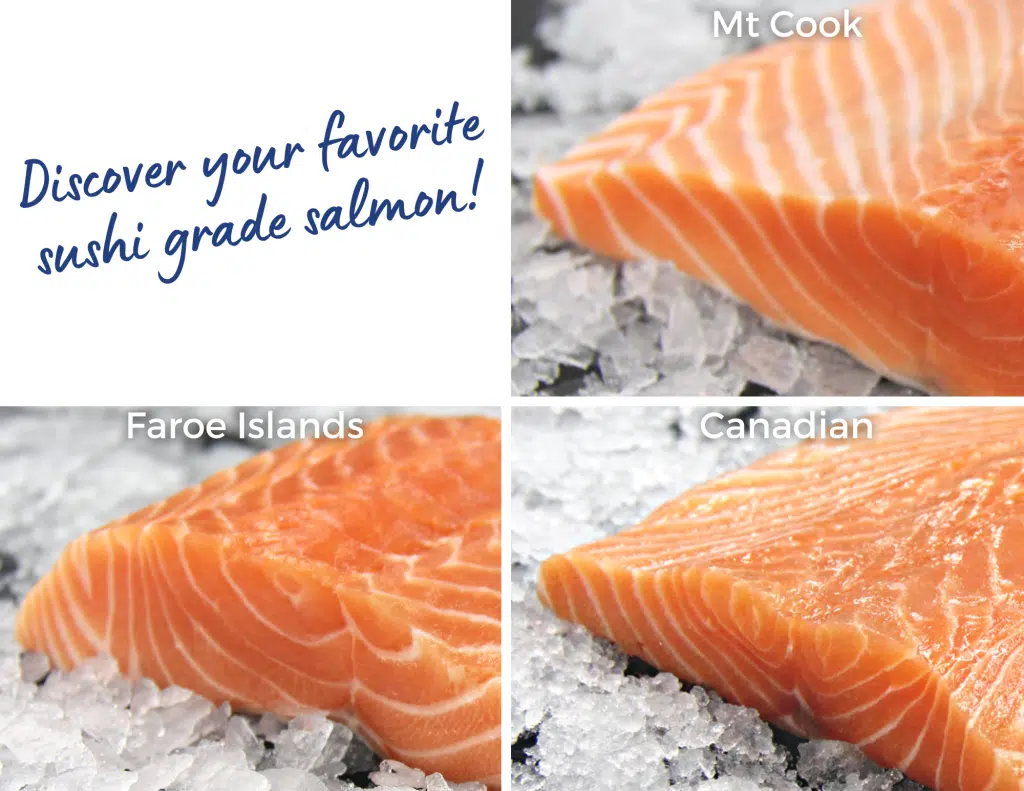 Sushi Grade Salmon Trio