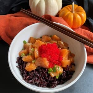 Salmon Poke Bowl with Black Rice